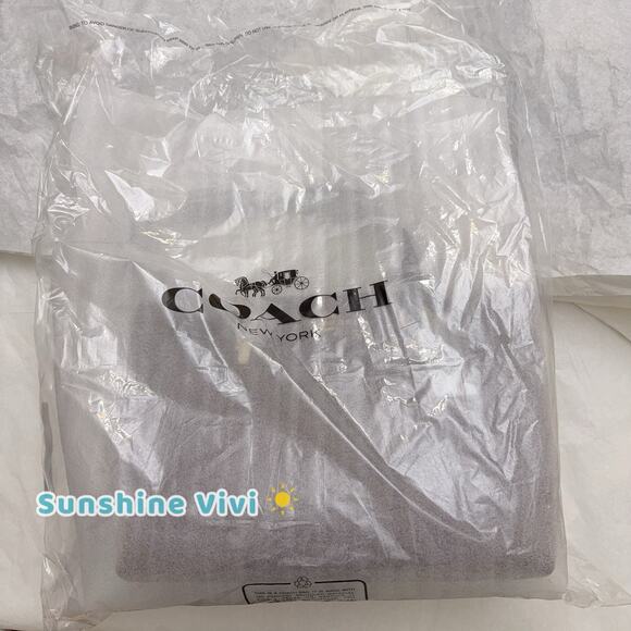 NWT COACH CCC77 Station Tote Bag suede, Vintage Brown Holiday Gift - Picture 11 of 11